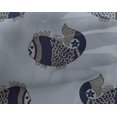 thumbnail image 4 of oneOone Tissu Georgette Viscose Tissu à Imprimé Poisson en Blocs au Mètre 42 Pouces de Large, 4 of 4