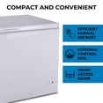 thumbnail image 4 of Kenmore 14.6 Cu. Ft Chest Freezer, 413L, Manual Defrost, Balanced Hinge Lid, Garage-Ready, White, Deep Freezer, 4 of 9