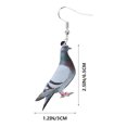 thumbnail image 4 of 2 Pairs Fashion Earrings Girl Ear Ring Bird Pattern Ear Drops Ear Accessory, 4 of 4