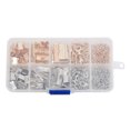 thumbnail image 1 of Maoww Ribbon Bracelet Kit Bookmark Pinch Crimp Ends Lobster Clasps with Jump Rings and Chain Extenders, 1 of 8
