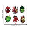 thumbnail image 2 of Superhero Wall Stickers for Kids 3D Superheroes Wall Sticker, 2 of 5
