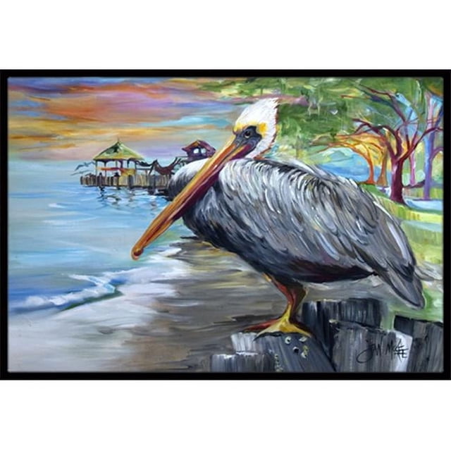 Caroline's Treasures JMK1021MAT Tapis Intérieur et Extérieur à Vue de Pélican - 18 x 27 Po