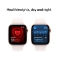 thumbnail image 2 of Apple Watch Series 10 GPS 42mm Rose Gold Aluminum Case with Light Blush Sport Band - S/M, 2 of 10