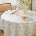 thumbnail image 4 of SDNall Nappes pour Tables Rectangulaires, Petite Table Ronde, Nappe Ronde, Petite Nappe Rectangulaire en Dentelle Florale Fraîche Française, Nappe Ronde Imperméable, 4 of 5
