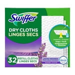Swiffer Sweeper Dry Multi-Surface Cloth Refills for Floor Sweeping and Cleaning, Lavender Scent, 32 Count