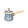 thumbnail image 3 of simhoa Arabic Coffee Pot with Pouring Spout Heat Resistant Handle Multifunctional Maple 550ml, 3 of 8