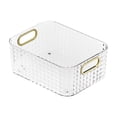 thumbnail image 1 of EGNMCR Closet Organizers and Storage, Luxury Desktop Storage Box New Bathroom Bathroom Kitchen Cosmetics Lipstick Sundries Classification Transparent Storage Basket desktop storage, 1 of 4