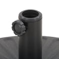 thumbnail image 3 of CorLiving 10ft Large Round, Market Outdoor Patio Umbrella with Side Flaps, Steel Frame and Round Fillable Base, 3 of 8
