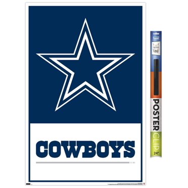 NFL Dallas Cowboys- Logo 21 Wall Poster, 14.725" x 22.375" Framed