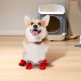 thumbnail image 2 of Dog Boots Protector Winter Dog Shoes With Reflective Straps Warm Pet Puppy Snow Boots For Small Medium Dogs Durable Non- Sole, 2 of 9