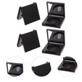thumbnail image 4 of Miangastore 4 Pcs Boîte à Ombre à Paupières Portable Personnalisable Noire Carrée avec Miroir Intérieur Circulaire, 4 of 8