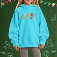 thumbnail image 1 of Chandail pour Ados à Manches Longues, Chandail à Capuche Imprimé pour Enfants, Chandail à Enfiler, Blouse à Col Rond, Chemise, Hauts, Vêtements d'Automne, Vêtements pour Filles, 13-14 Ans, 1 of 3