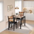 thumbnail image 4 of Yiwa Modern Dining Table and 2 Chair Set, Compact Space-Saving Furniture for Apartments and Small Spaces, 4 of 8