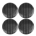 thumbnail image 1 of Unique Bargains Carbon Fiber Style Car Emblem Wheel Rim Center Hub Cap Sticker Clear Resin 4pcs, 1 of 4
