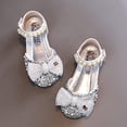 thumbnail image 4 of RXIRUCGD Chaussures Mode Été Sandales Filles Robe Performance Chaussures de Danse Paillettes Perle Maille Nœud Boucle Chaussures de Princesse, 4 of 9