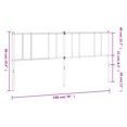 thumbnail image 4 of vidaXL Metal Headboard Black 193 cm, 4 of 5