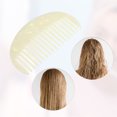 thumbnail image 3 of Unique Bargains 1 Pcs Peigne à Dents Larges Demi-Rond pour Femmes Cheveux Bouclés Épais Ondulés Raides Beige, 3 of 6