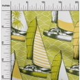 thumbnail image 2 of oneOone Velvet Lime Green Fabric Nautical Fabric For Sewing Printed Craft Fabric By The Yard 58 Inch Wide, 2 of 5
