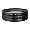 thumbnail image 2 of 3Pcs Camera Lens filter, Starburst Twinkle Lens Photography Accessories Star Effect star Effects Filter with bag 55mm, 2 of 8