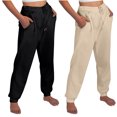 thumbnail image 2 of MeetoTime Women's 2 Pack Soft Fleece Lined Casual/Athletic Warm Jogger Workout Lounge & Sweatpant, 2 of 8