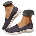 thumbnail image 1 of Mepaouo Chaussures Mocassins de Marche pour Femmes à Enfiler Légères à Bout Rond en Tricot Plates Espadrilles de Course Tennis, 1 of 8