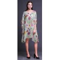 thumbnail image 3 of Bimba Caftan de Plage à Fleurs, Couvre-Maillot Bikini, Robe Midi pour Femmes, Caftan Court - TG-3X, 3 of 5