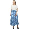 thumbnail image 2 of Phagun Robe Imprimée Shibori pour Femmes, Ceinture Auto, Coton, à Volants, Bleu Foncé, Portefeuille, 2 of 6