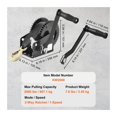 thumbnail image 1 of Hand Winch Boat Trailer Winch Heavy Duty Rope Crank Polyester Strap And Two-Way Ratchet Manual Operated Hand Crank Winch, 1 of 7