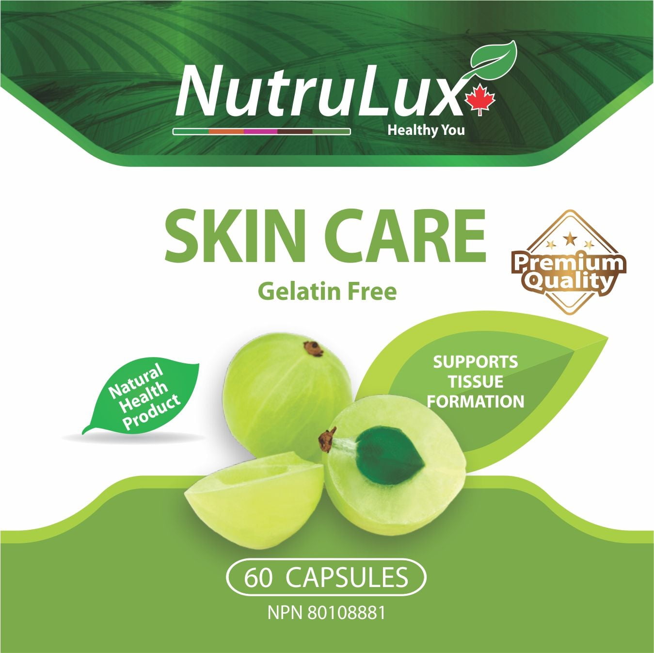 Skin Care ( 60 mg Vitamin C ) Halal Gelatin Free Capsules