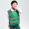 thumbnail image 1 of Hi Vis Child Safety Reflective Vest fluorescent yellow Waistcoat Traffic Work Cycling Clothes green, 1 of 8