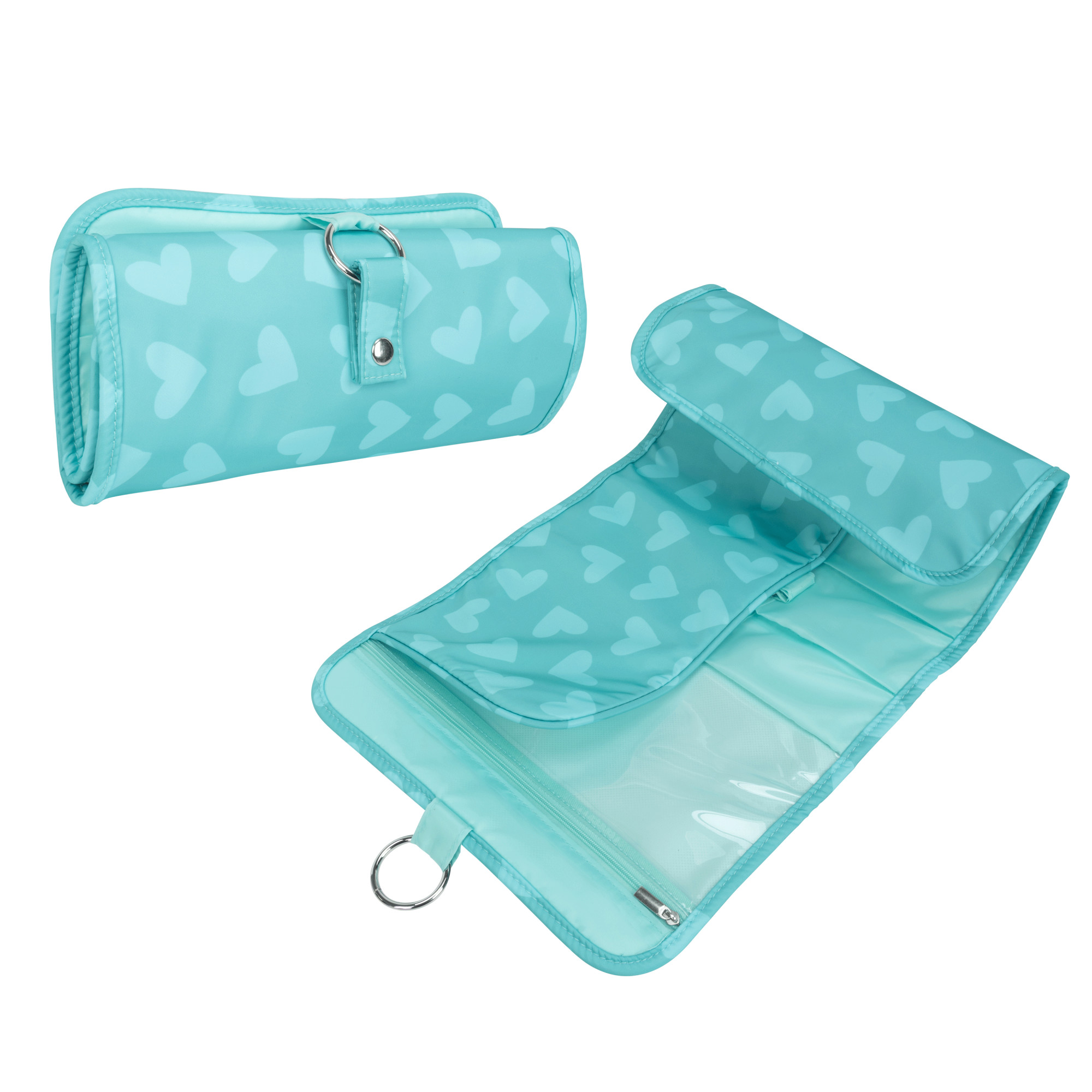 Eqb - Trousse à cosmétiques - Pochette enroulable Fun Hearts - 1 pièce