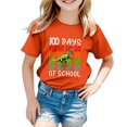 thumbnail image 4 of FhsagQ Mode Décontractée Imprimée pour Garçon et Fille, Col Rond, Manches Courtes, T-Shirt Ample, Printemps, Orange, 18-24 Mois, 4 of 4