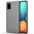 thumbnail image 1 of PANDACO Grey Brushed Metal Case for Samsung Galaxy S20+, 1 of 2