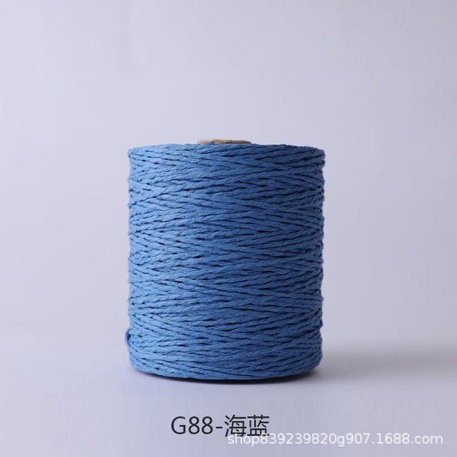 280 Meter Colorful Threads Natural Raffia Straw Yarn for Bag Handbag Cushion Basket Hat Knitting Material Crochet Yarn Handcraft