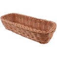 thumbnail image 3 of Woven Desktop Basket Sundry Organizer Basket Imitation Rattan Storage Basket for Cutlery, 3 of 8