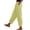 Yellow, variant on LOVZFMLL Women's Pants, Summer Fashion Solid Casual Elastic Waist Long Wide Leg Pants White, 2XL