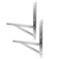 thumbnail image 1 of 2 Pcs Support de Climatiseur de Fenêtre Pliant 1-1,5 P en Acier Inoxydable, Grille Triangulaire, 1 of 8
