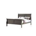 thumbnail image 1 of ACME Louis Philippe Queen Bed (FB 29"H) in Dark Gray, 1 of 4