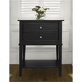 thumbnail image 1 of Ameriwood Home Table d'Appoint Franklin 2 Tiroirs, Noir, 1 of 6