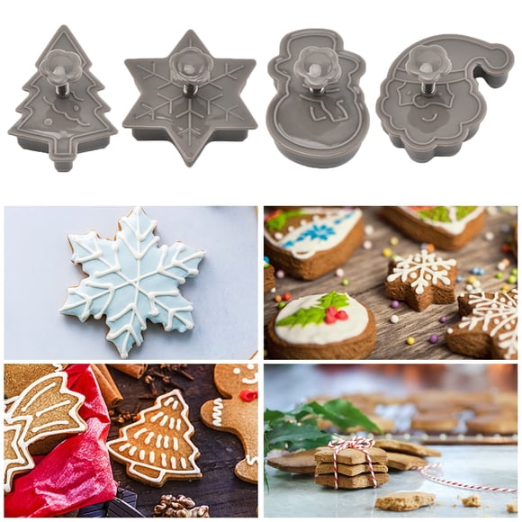 Cake Baking Tools PP Christmas Stereo Cookie Cutters Set For Baking Cookies Fob Seal Vacuumed Sealed Bags Food Sandwich Shapes Small Roll Bag Fondant Shapes Mini Christmas Cookie Meat Vacuum Tumbler