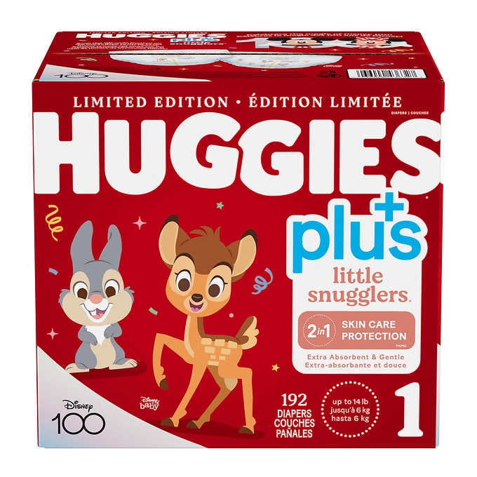 Huggies Little Snugglers Plus, Size 1, 192-pack