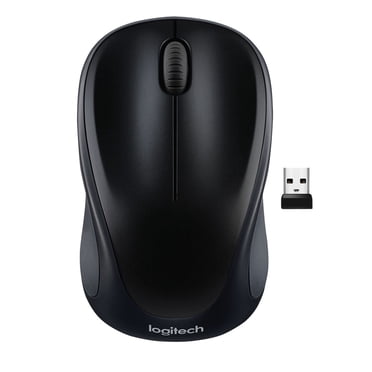 Logitech M317 Wireless Mouse, 2.4 GHz with USB Unifying Receiver, 1000 DPI Optical Tracking, 12 Month Battery, Compatible with PC, Mac, Laptop, Chromebook - Black