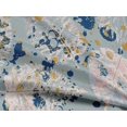 thumbnail image 5 of oneOone Rayon Dusty Blue Fabric Abstracts Dress Material Fabric Print Fabric By The Yard 56 Inch Wide, 5 of 5