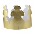 thumbnail image 2 of Hygloss Products HYG65244 Bright Gold Tag Crowns, 2 of 10