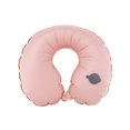 thumbnail image 1 of MINISO Simple Inflatable U-shaped Pillow (Pink)- Ideal for travelling, napping and resting, portable, 1 of 7