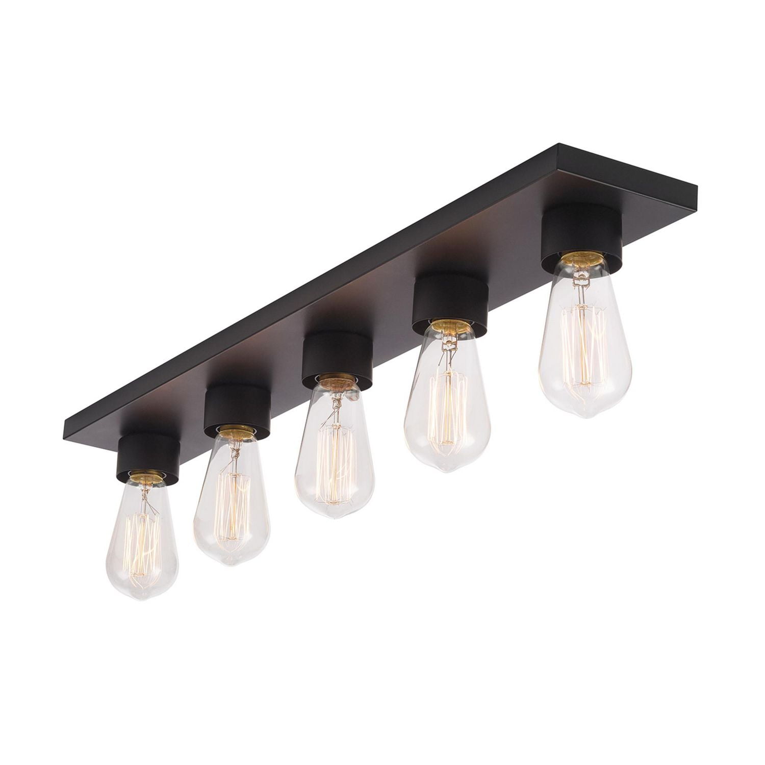 Applique murale à 5 ampoules Alden, noir mat