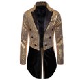 thumbnail image 4 of TheFound Complet pour Homme Paillettes Brillantes Col Rabattu Bal Queue-de-Pie Smoking, 4 of 6