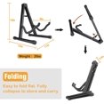 thumbnail image 4 of A-Frame Folding Guitar Stand for Musicians, Non-Slip Feet Guarantee Stability on Any Surface, Soft Padding Protection Ensures Your Instrument Remains Scratch-Free During Every, 4 of 7