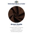 thumbnail image 2 of Ultimate Sack 6000 6-Foot Bean Bag Chair with Footstool Set, Brown Suede Cover, 2 of 6