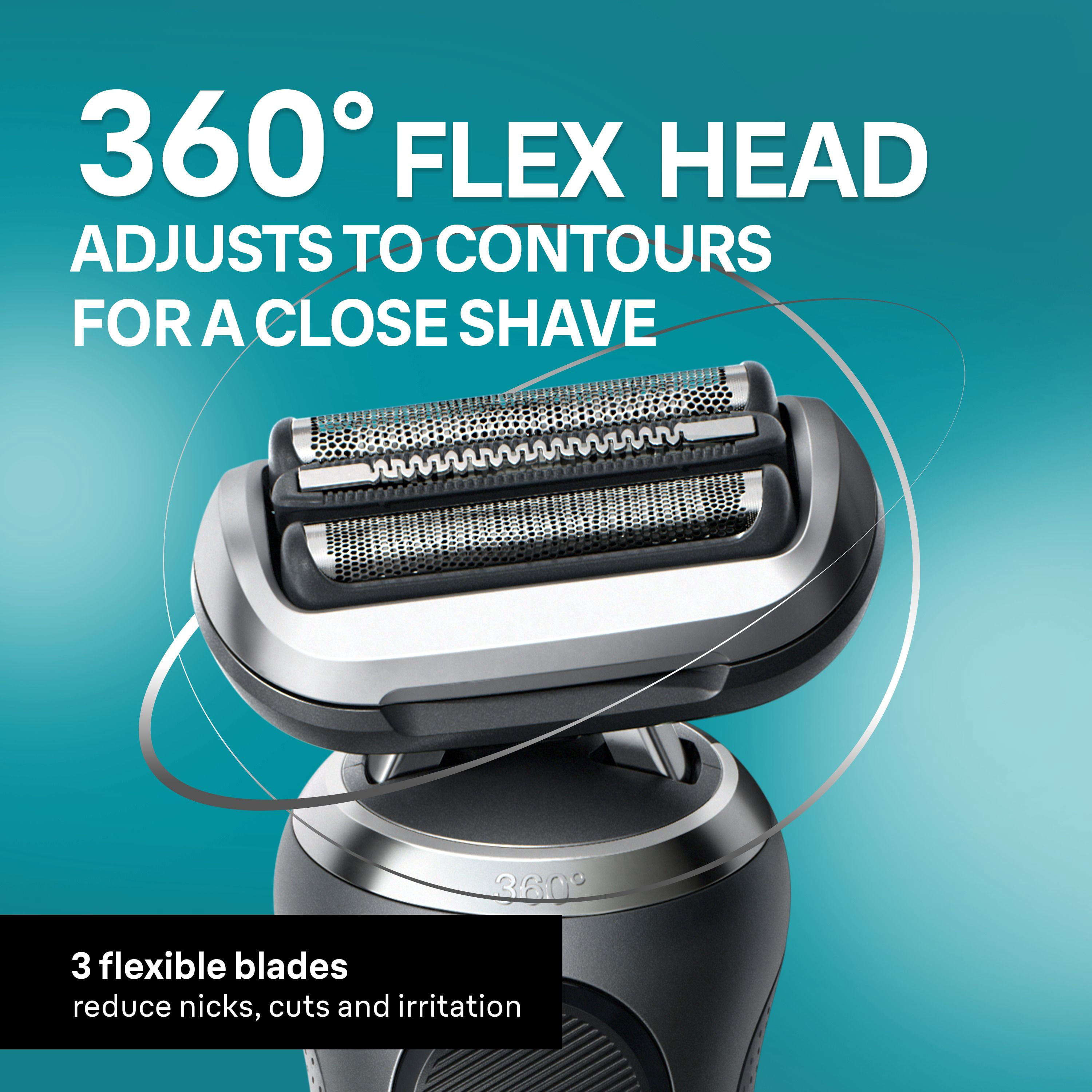 Braun Rasoir Électrique pour Hommes, Series 7 7171cc, Rasage à Sec et sous l'Eau, Modes de Rasage Turbo et Doux, Rasoir à Grille Étanche, Conçu en Allemagne, Centre SmartCare de Nettoyage et de Charge Inclus, avec T de Précision